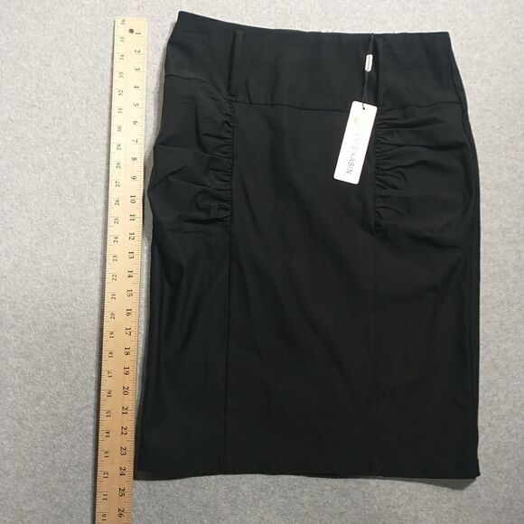 Kate Kasin Pencil Skirt Women's Black Business Professional SIZE Large . - Picture 3 of 9